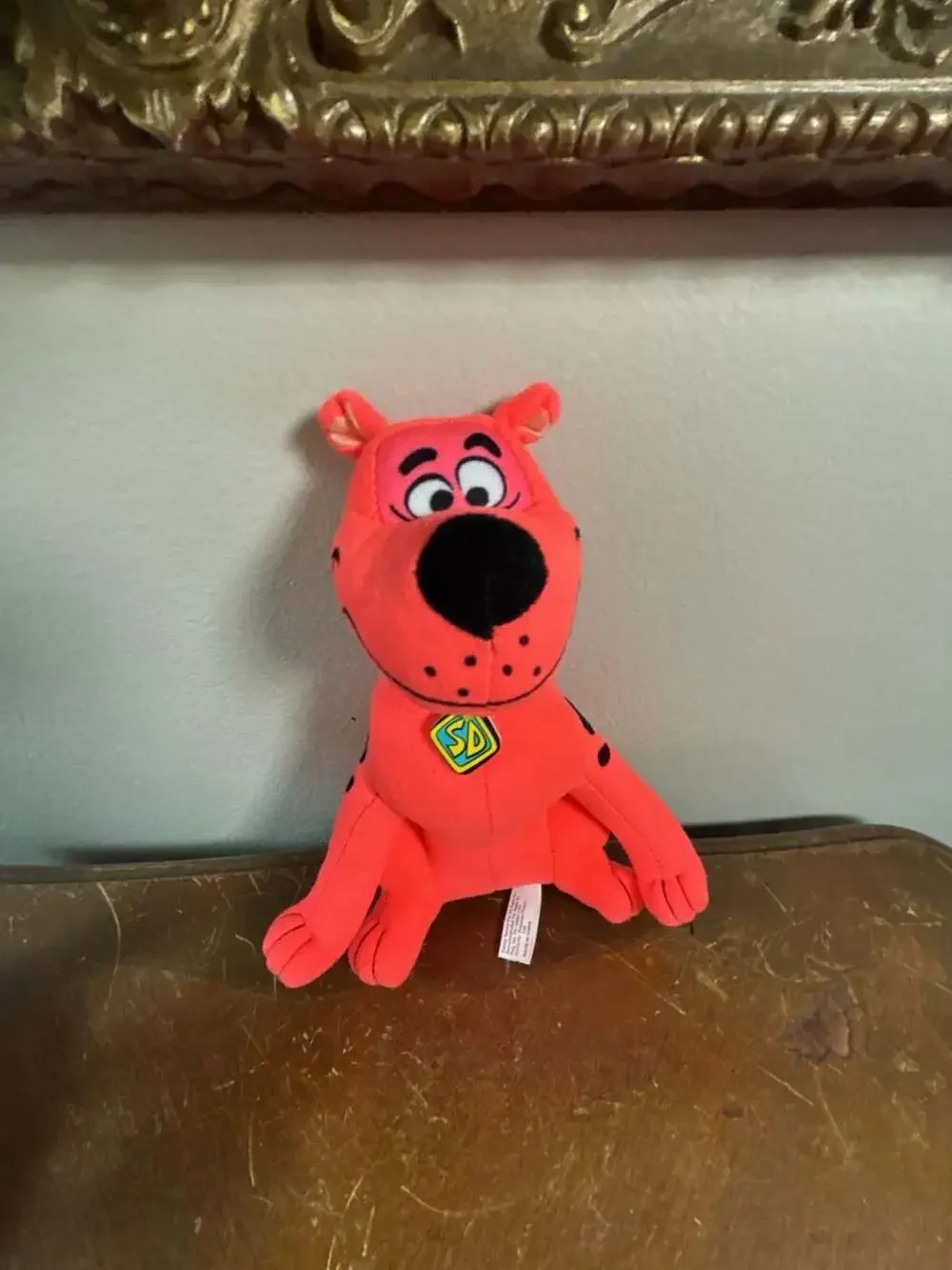 Toy Factory Scooby-Doo Fluorescent Neon Orange / Pink Plush Stuffed Animal 9